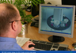 CAD engineer operatring 3D solidworks