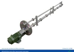 Bespoke API 610 VS4 vertical sump pump - 10m long - V Series
